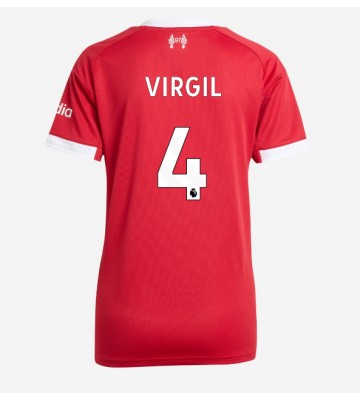 Liverpool Virgil van Dijk #4 Replik Heimtrikot Damen 2025-26 Kurzarm